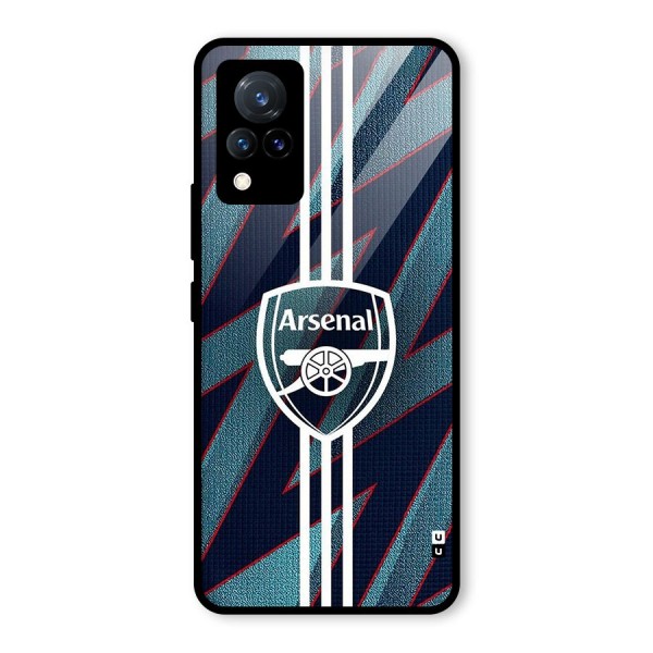 Arsenal Football Club Glass Back Case for Vivo V21 5G