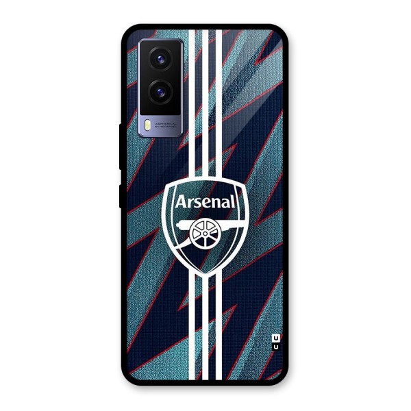 Arsenal Football Club Glass Back Case for Vivo V21e 5G