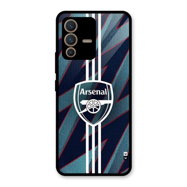 Arsenal Football Club Glass Back Case for Vivo V23 5G