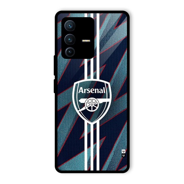 Arsenal Football Club Glass Back Case for Vivo V23 Pro