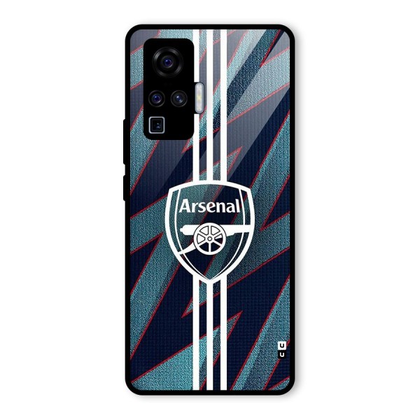 Arsenal Football Club Glass Back Case for Vivo X50 Pro