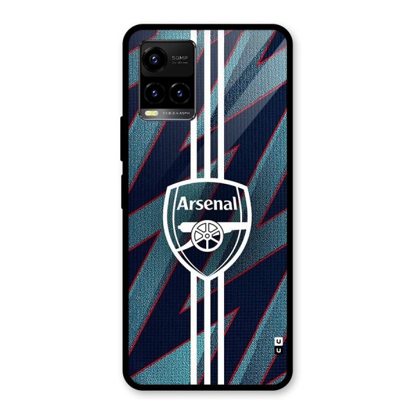 Arsenal Football Club Glass Back Case for Vivo Y21G