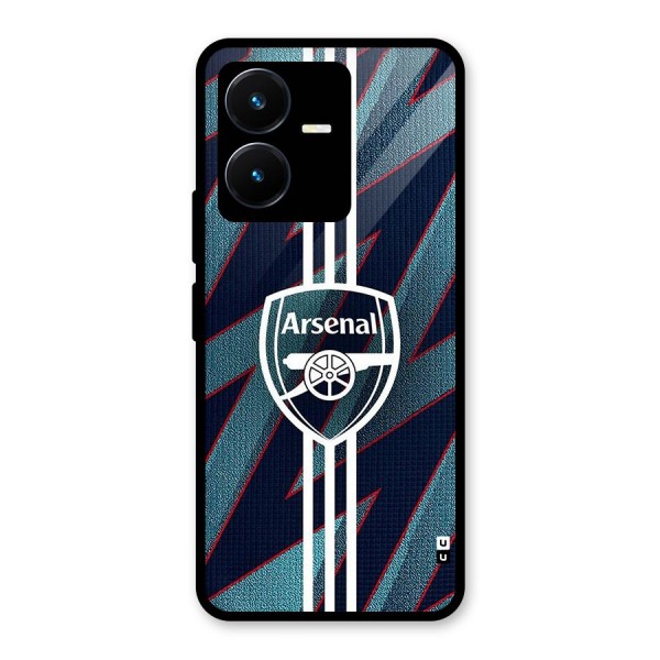 Arsenal Football Club Glass Back Case for Vivo Y22