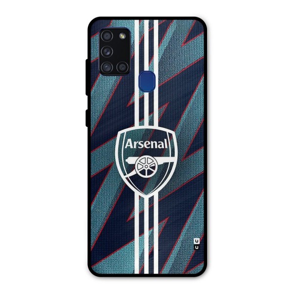 Arsenal Football Club Metal Back Case for Galaxy A21s