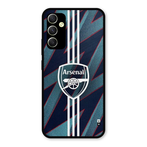 Arsenal Football Club Metal Back Case for Galaxy A34