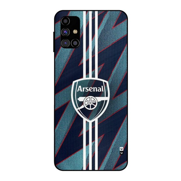 Arsenal Football Club Metal Back Case for Galaxy M31s