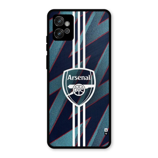 Arsenal Football Club Metal Back Case for Moto G32