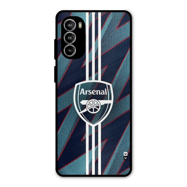 Arsenal Football Club Metal Back Case for Moto G52