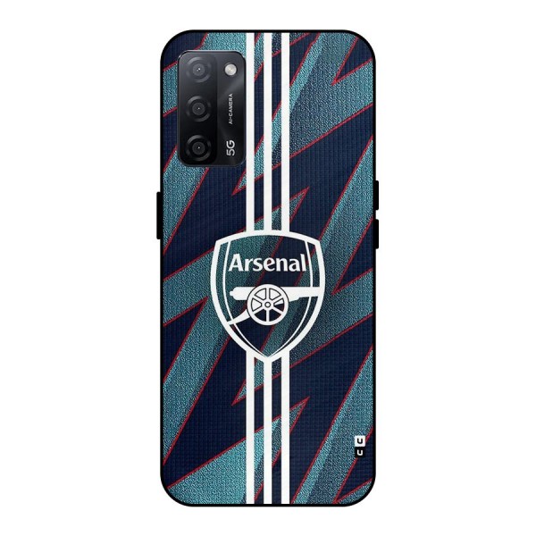 Arsenal Football Club Metal Back Case for Oppo A53s 5G