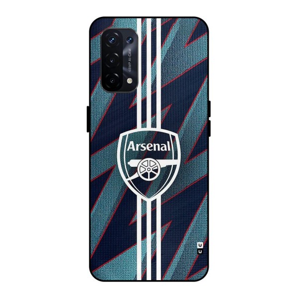 Arsenal Football Club Metal Back Case for Oppo A74 5G