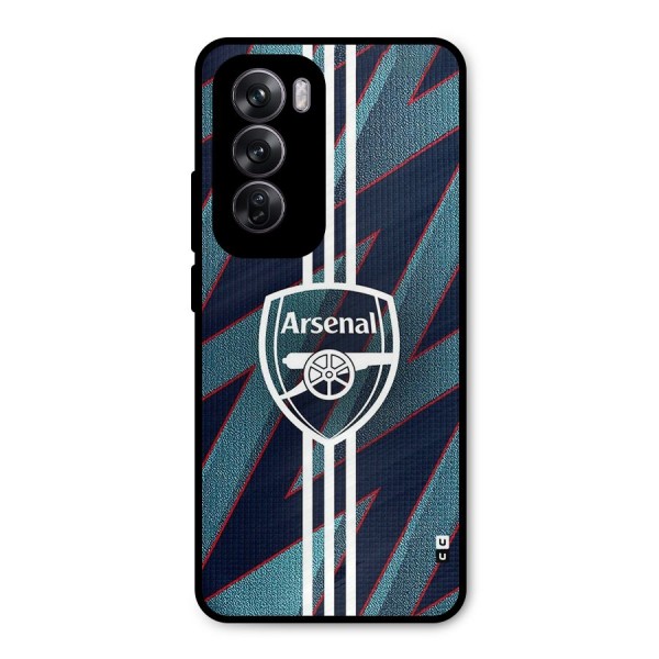 Arsenal Football Club Metal Back Case for Oppo Reno12 Pro