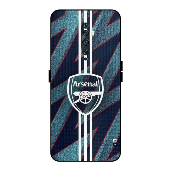 Arsenal Football Club Metal Back Case for Oppo Reno2 F