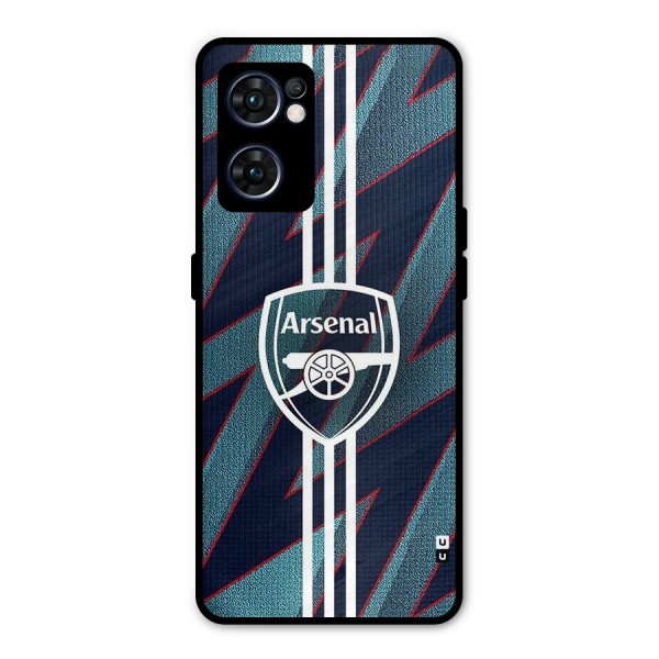 Arsenal Football Club Metal Back Case for Oppo Reno7 5G