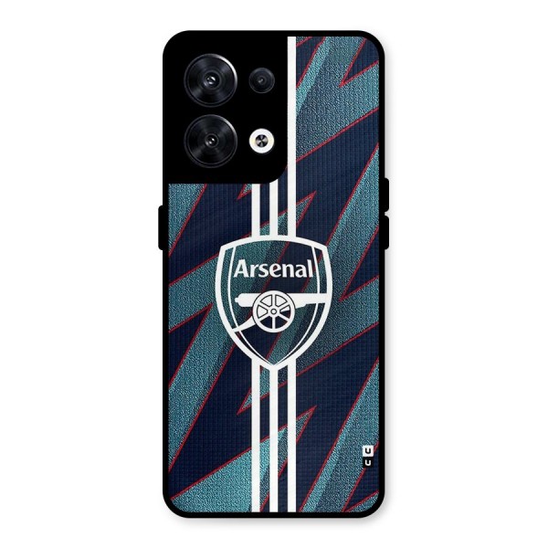 Arsenal Football Club Metal Back Case for Oppo Reno8 5G