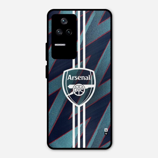 Arsenal Football Club Metal Back Case for Poco F4 5G