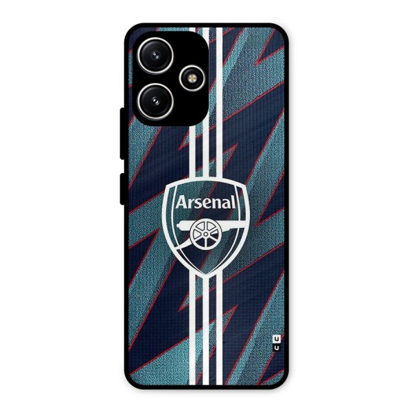 Arsenal Football Club Metal Back Case for Poco M6 Pro