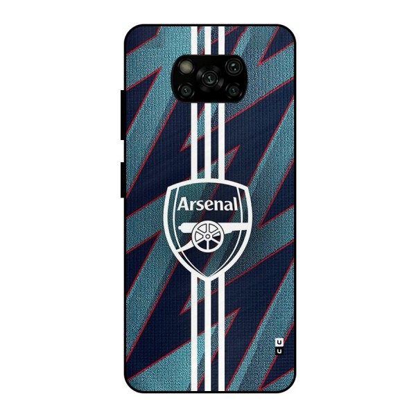 Arsenal Football Club Metal Back Case for Poco X3