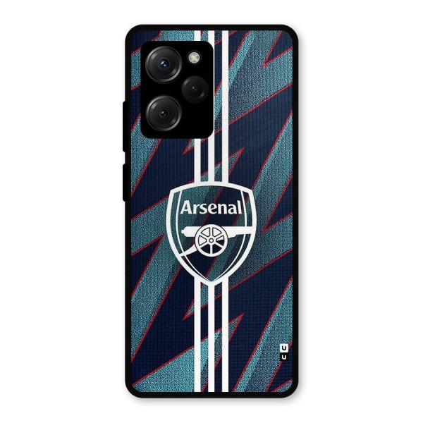 Arsenal Football Club Metal Back Case for Poco X5 Pro