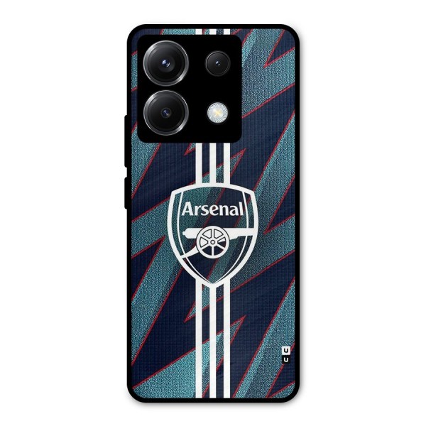 Arsenal Football Club Metal Back Case for Poco X6