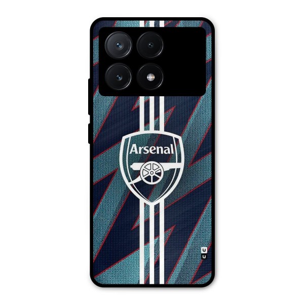 Arsenal Football Club Metal Back Case for Poco X6 Pro