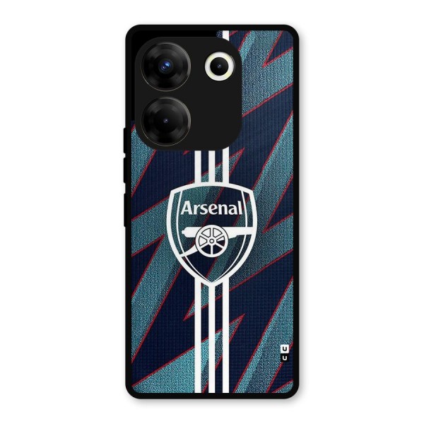 Arsenal Football Club Metal Back Case for Tecno Camon 20