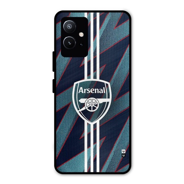 Arsenal Football Club Metal Back Case for Vivo T1 5G