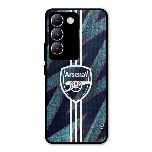 Arsenal Football Club Metal Back Case for Vivo T3 5G