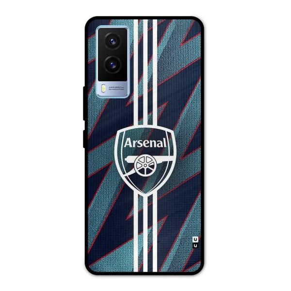 Arsenal Football Club Metal Back Case for Vivo V21e 5G