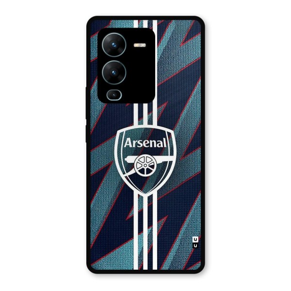 Arsenal Football Club Metal Back Case for Vivo V25 Pro