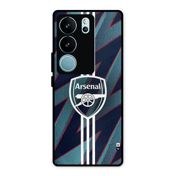 Arsenal Football Club Metal Back Case for Vivo V29 Pro