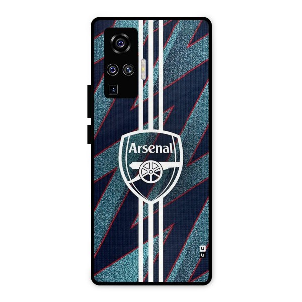 Arsenal Football Club Metal Back Case for Vivo X50 Pro