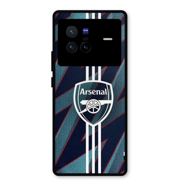 Arsenal Football Club Metal Back Case for Vivo X80