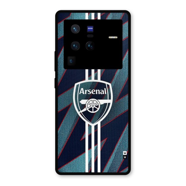 Arsenal Football Club Metal Back Case for Vivo X80 Pro