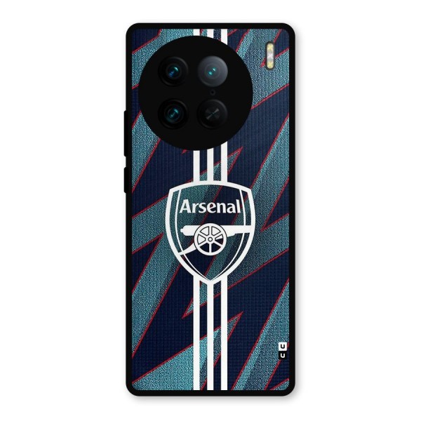 Arsenal Football Club Metal Back Case for Vivo X90 Pro