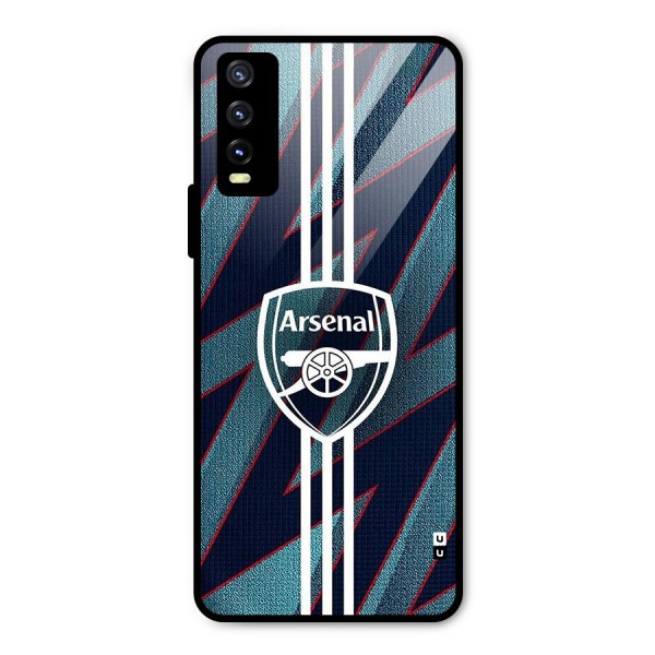 Arsenal Football Club Metal Back Case for Vivo Y20 2021