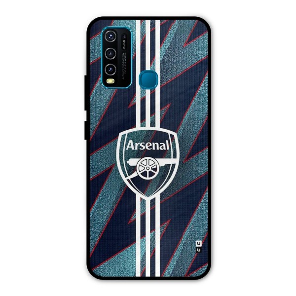 Arsenal Football Club Metal Back Case for Vivo Y30