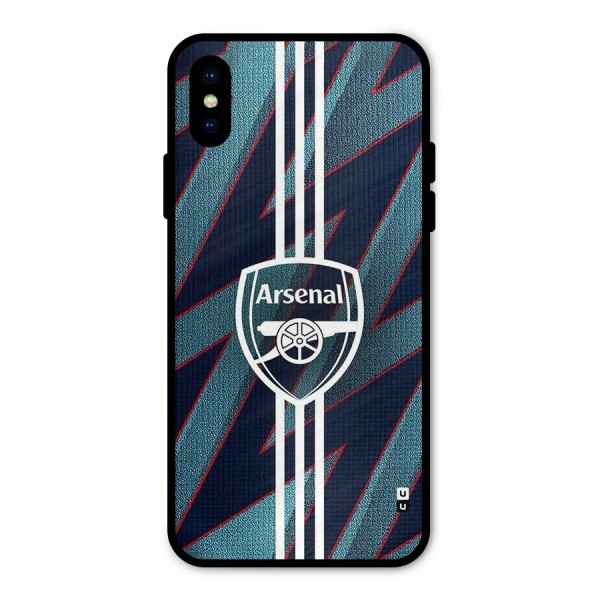 Arsenal Football Club Metal Back Case for iPhone X