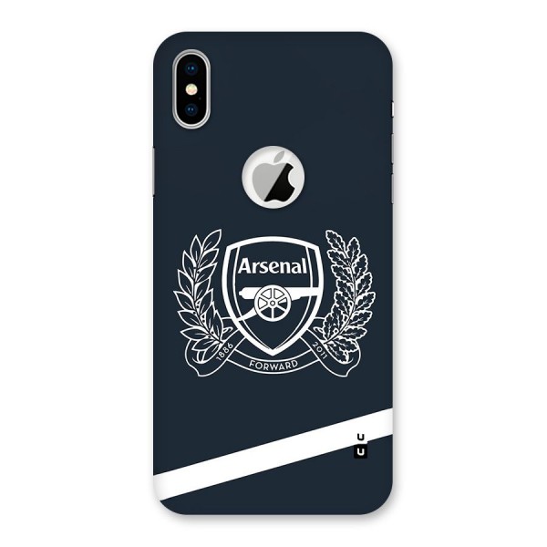 Arsenal Forward Back Case for iPhone XS Logo Cut