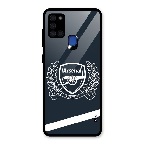 Arsenal Forward Glass Back Case for Galaxy A21s