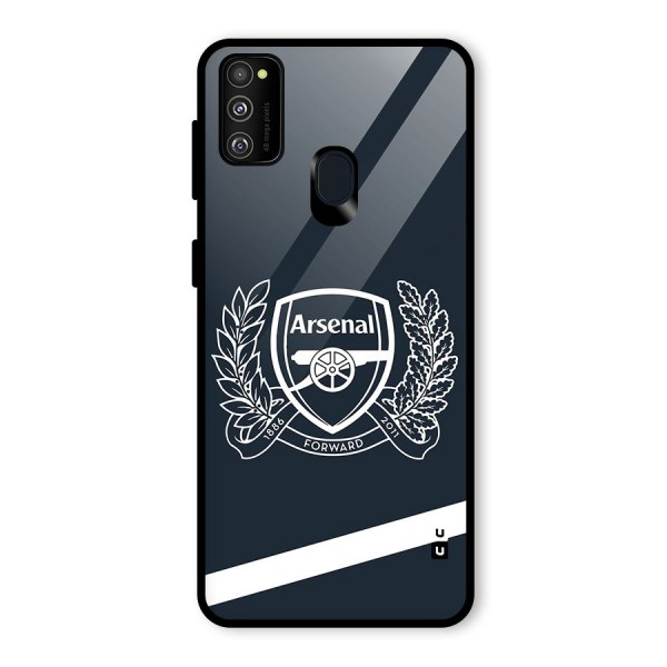 Arsenal Forward Glass Back Case for Galaxy M21