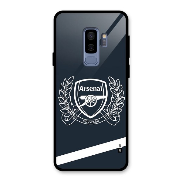 Arsenal Forward Glass Back Case for Galaxy S9 Plus