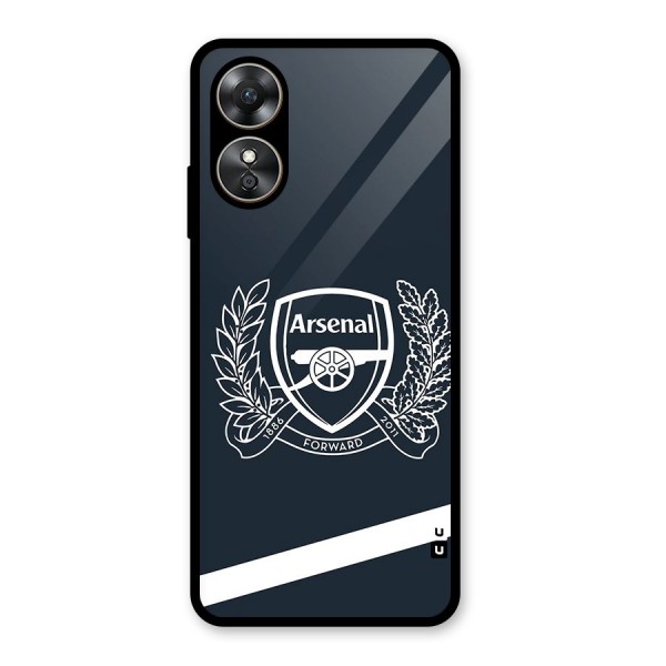 Arsenal Forward Glass Back Case for Oppo A17