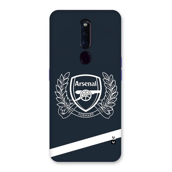 Arsenal Forward Glass Back Case for Oppo F11 Pro