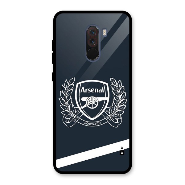 Arsenal Forward Glass Back Case for Poco F1