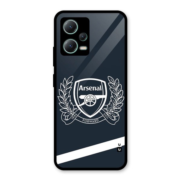 Arsenal Forward Glass Back Case for Poco X5