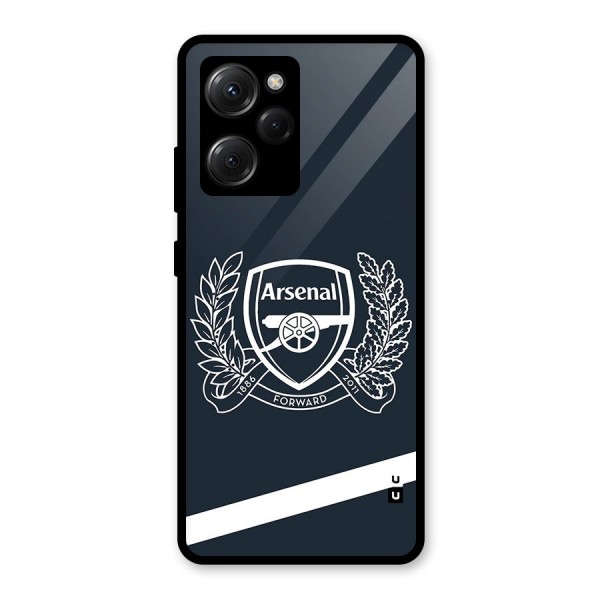 Arsenal Forward Glass Back Case for Poco X5 Pro