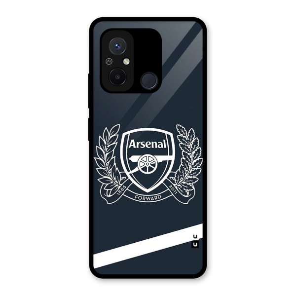 Arsenal Forward Glass Back Case for Redmi 12C