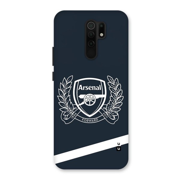 Arsenal Forward Glass Back Case for Redmi 9 Prime