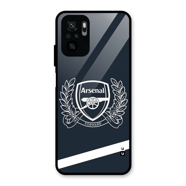 Arsenal Forward Glass Back Case for Redmi Note 10