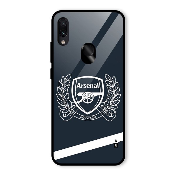 Arsenal Forward Glass Back Case for Redmi Note 7